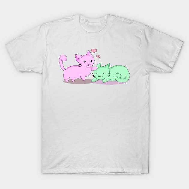 cute kitties T-Shirt by mochikitten